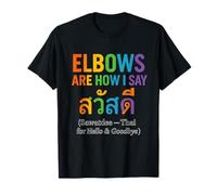Elbows Say Sawatdee Muay Thai Elbow Strike Design T-Shirt