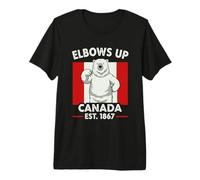 Elbows Up Canada Est 1867 Bear Canadian Men Women Canada Premium T-Shirt