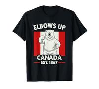 Elbows Up Canada Est 1867 Bear Canadian Men Women Canada T-Shirt
