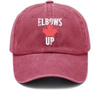 Elbows Up Canada Hat, Elbows Up Cap, True North Strong and Free Proud Canadian Hat Claret