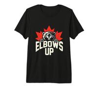 Elbows Up Canada Maple Leaf Beaver Canadian Pride Vintage Premium T-Shirt