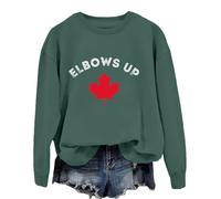 Elbows Up Canada True North Strong And Free Sweatshirt Elbows Up Shirt Green