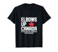 Elbows Up Canadian Values Independence Maple T-Shirt