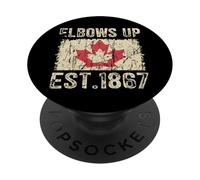 Elbows Up Est. 1867 Canada PopSockets Adhesive PopGrip