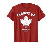 Elbows Up Never 51 Est 1867 Proud Canadian Strong Canada T-Shirt