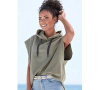 Elbsand Hooded Short Sleeve Sweatshirt Sage Green