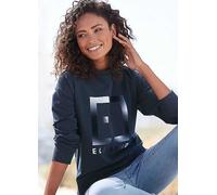 Elbsand Logo Print Round Neck Sweatshirt Clear