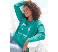 Elbsand Logo Print Round Neck Sweatshirt Clear
