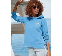 Elbsand Long Sleeve Hooded Sweatshirt Azure Blue