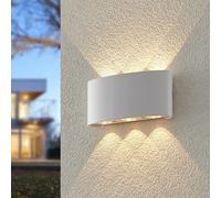 ELC Emirana LED outdoor wall light, white