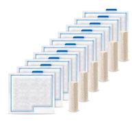 ELCCOTYA 10 Pack Medium Fish Tank Filter Cartridges Compatible with Aqueon QuietFlow LED PRO Power Filter Size 10/Power Filter Size 10/E Internal Power Filter Size 20/Zilla Size 20(+6pcs Filter Pads)