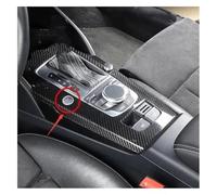 ELCEAMMDLW for A3 S3 RS3 2014-2018 RHD LHD Real Carbon Fiber Car Interior Moldings Console Gear Shift Panel and Side Strip Interior Decoration Trim(B Glossy RHD)