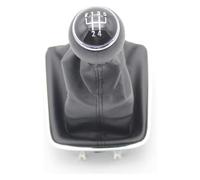 ELCEAMMDLW Gear Stick Knob for VW for Golf Plus 2005-2014 5 Speed Leathe Car Gear Stick Shift Knob Leather Boot