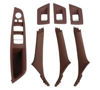 ELCEAMMDLW Handles Door for BMW 5 Series F10 F18 523 525 528 2010-2017 Left Drive RHD Beige Black Carbon Fiber Car Interior Door Handle Pull Front Rear(Lhd Red)