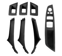 ELCEAMMDLW Handles Door for BMW 5 Series F10 F18 523 525 528 2010-2017 Left Drive RHD Beige Black Carbon Fiber Car Interior Door Handle Pull Front Rear(Firber RHD)