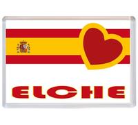 Elche - Love Spain/Spanish Flag Towns & Cities - 96 x 67mm Jumbo Fridge Magnet
