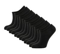 Elchee Wear Bamboo Trainer Socks | Premium, Organic No Show Socks with Reinforced Heel & Seamless Toe | PETA Approved Vegan. (Black)