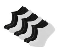 Elchee Wear Bamboo Trainer Socks | Premium, Organic No Show Socks with Reinforced Heel & Seamless Toe | PETA Approved Vegan. (Black & White)
