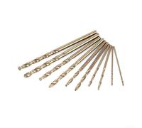 Elchuiaby 10Pcs HSS for M35 Cobalt Drill Set 1-3mm Premium Drill Bits for Stainless Steel High Tensile Metals Handheld Use