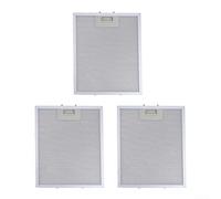 Elchuiaby 3PCS Aluminium Grease Filters 300 x 250mm for Rangemaster Cooker Hood Extractor Fan Replacement Silver