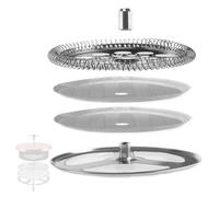 Elchuiaby 4-Piece Replacement Stainless Steel Coffee Percolator - Filter And Filter Plate, For 34 Oz/12 Oz/For for french Press Coffee Maker(1000ML)