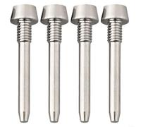 Elchuiaby Bike Brake Pad 4Pcs, Retaining Pin Alloy Disc Brake Caliper Bolt Set For MT2 MT4 MT5 MT6 MT8 M4x26mm Secure Fit Corrosion Resistant(Titanium)