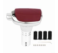 Elchuiaby Car Gear Shift Knob for Automatic Vehicles Quick Install Shifter Accessory Red Mahogany Carbon Fiber(Red)