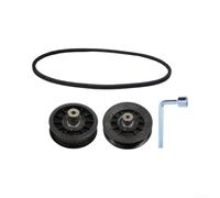 Elchuiaby Complete Traction Drive Belt and Idler Pulley Set for X300 X300R Lawn for tractor Garden Equipment Rubber Drive Belts Replacement Kit