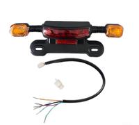Elchuiaby E-bike Tail Light Combination Rear LED Brake Light Turn Signal Light Running Light 48V 60V 12V For Two-wheeled Vehicles (48/60V)