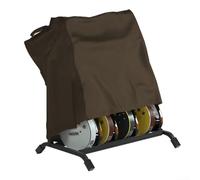 Elchuiaby Guitar Stand Dust Cover Waterproof 210D Oxford Cloth with Handles and Ventilation for Multi Acoustic Guitar 110x120x49cm Black(Coffee color)