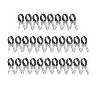 Elchuiaby Heavy Duty Pool Cover Clips With Protective Sleeves Multi Purpose Stainless Steel Clamps For Above Ground Swimming Pool Edge Security 30 Pack(30pcs black)