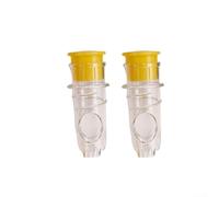 Elchuiaby Manual Citrus Juicer with Screw Top Closure and Built in Filter for Smooth Juice, Small Lemon Squeezer Suitable for Home and Outdoor Activities (Yellow)
