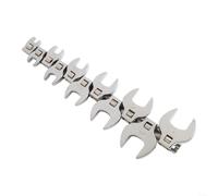Elchuiaby Professional 11 Piece Crowfoot Wrench Set 3/8in Drive Metric Foot Spanner Rust Resistant Tools for Automotive Repair 3/8 to 1 Inch