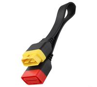 Elchuiaby Right Angle OBD2 Connector Cable for Code Scanner | Low profile angled connector, ideal for dash cam power, reduces cable strain, ABS material