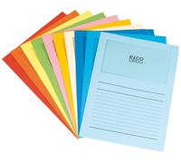 ELCO Ordo Classico 120gsm 10 Colours Ass. x 10 Paper Folders (220x310mm) with Printing and Window 180x100mm - Box 100