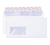 ELCO Premium Envelope, C5/6 (229 x 114 mm), Window on Front Left, Adhesive Closure, 80g/m2, FSC Mix, White, Box á 500 envelopes