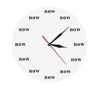 ELD Dia 30cm The Time Is Now Wall Clock Now Time Motivational Clock Mindfulness Gift The Power Of Now Your Daily Reminder To Live In The Now Friends Gift Wall Art