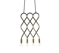 Eld Pendant - 4 Rods Raw Brass
