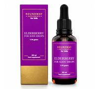 Eldeberry for Kids Drops 30ml | Immune Support Supplements for Toddlers & Children | for 1-14+ Years | Mixed Berry Flavour, Mix with Water or Milk by Roundway Supplements | Long Supply