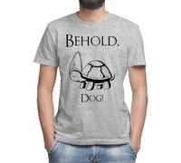 Elden Ring Elden Ring Elden Ring Behold, Dog Classic Men's Crew Neck Short Sleeve T-Shirt, gray, L