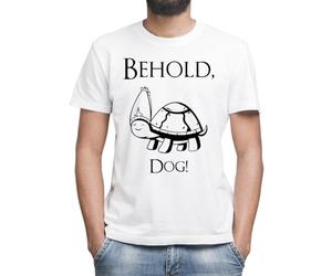 Elden Ring Elden Ring Elden Ring Behold, Dog Classic Men's Crew Neck Short Sleeve T-Shirt, White, S