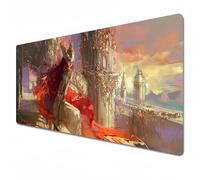 Elden Ring Mouse pad|Gaming Mouse pad red|XXL Mouse pad 900x400|Office Desk mat Large|Waterproof - Non-Slip|Malenia (35.4 x 15.7 x 0.1 in)