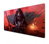 Elden Ring Mouse pad|Red Gaming Mouse pad|XXL Mouse pad 900x400|Office Desk mat Large|Waterproof - Anti Slip|Melina (35.4 x 15.7 x 0.1 in)