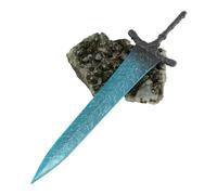 Elden Ring Straight Knight's Sword Greatsword Martial Arts Game Collection Party Supplies Desk Decoration Gift (Dark Moon Greatsword)