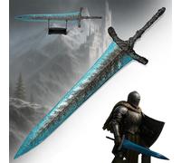 Elden Ring Sword Dark Moon Greatsword XL Letter Opener with Stand, Accessory for Home and Office, Gift and Merchandise for Fans & Collectors