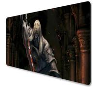 Eldens Rings Anime Shadow Boss Monster Gaming Mouse Pad, XXL 3 mm Thick Table Mouse Mat, Non-Slip Textured Surface for Computer Laptops (A24, 900 x 400 mm)