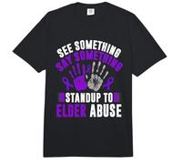 Elder Abuse Awareness Stop Elder Abuse Prevention Comfort Colors Adult Heavyweight T-Shirt