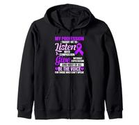 Elder Abuse Awareness Stop Elder Abuse prevention Zip Hoodie