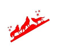 Elder Brother Raised His Head to The Sky and Screamed, Expressing Elder Brother's Loneliness. Car Sticker Motorcycle Sticker Accessories(Red,100X36.8CM)