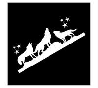 Elder Brother Raised His Head to The Sky and Screamed, Expressing Elder Brother's Loneliness. Car Sticker Motorcycle Sticker Accessories(Silver,80X29.4CM)